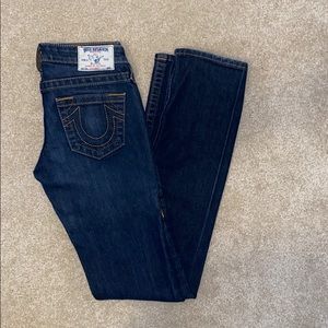 Size 25. True Religion. Straight leg.